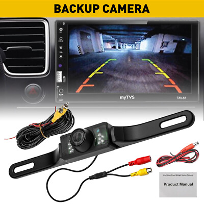 #ad 170 CMOS View Rear Camera Backup Reverse Plate License Night Vision Waterproof U $12.34
