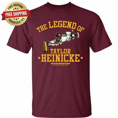 Washington Redskins Football Team The Legend Of Taylor Heinicke Adult T Shirt $19.99
