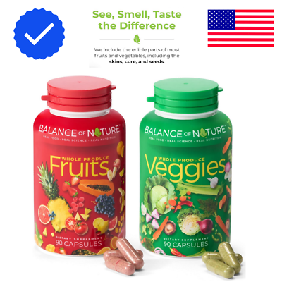 #ad #ad Balance of Nature Fruits and Veggies Whole Food Supplement 180 Capsule $37.95