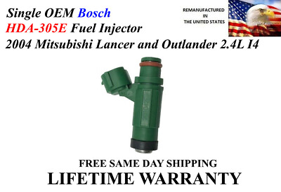 #ad Single Genuine Bosch Fuel Injectors For 2004 Mitsubishi Lancer Outlander 2.4L $30.00