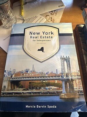 #ad New York Real Estate for Salespersons Paperback 6th Edition $60.00