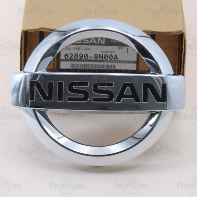 #ad GENUINE Nissan 2009–2015 MAXIMA Front Grille Chrome “NISSAN” Emblem 62890 9N00A $41.93