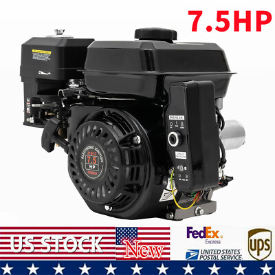 #ad Gas Engine 212CC 4 Stroke Electric Start Horizontal Engine Gasoline Engine Motor $165.06
