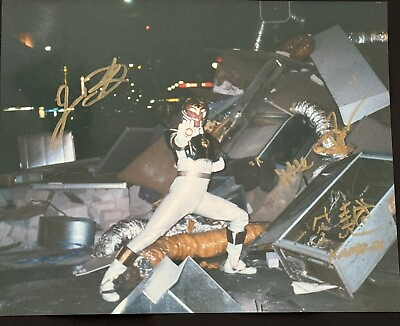 #ad White Power Ranger 1995 MMPR scene Tommy JDF autograph Karate Do 8x10 $125.00