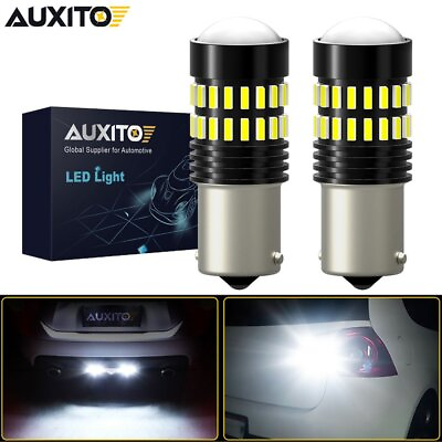#ad 2X AUXITO BA15S 1156 P21W 7506 Reverse Back Up Light Super White LED Bulb AUXITO $12.59