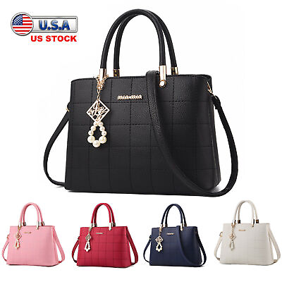 #ad Women Leather Handbags Shoulder Lady Messenger Crossbody Tote Bags Purse Satchel $19.77