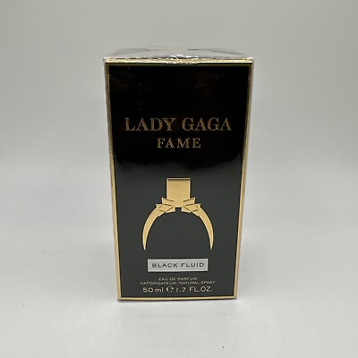 #ad Lady Gaga Fame Black Fluid Perfume 1.7 Oz 50 ml New Sealed Box *Discontinued A1 $140.00