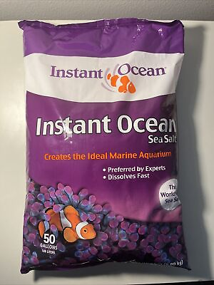 #ad Instant Ocean Sea Salt for Marine Fish Tank Aquariums 50 gal NEW $36.95