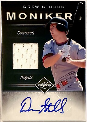 #ad #ad 2011 Panini Limited “Monikers” Auto Jersey Relic Drew Stubbs Reds #6 149 $12.49