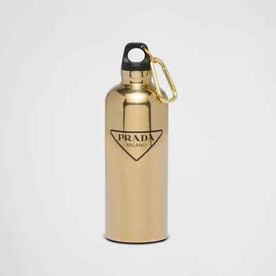 #ad Prada Stainless Gold Limited Water Travel Bottle 500ml AU $290.00