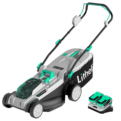 Litheli 2*20V 40V Lawn Mower Cordless Brushless Electric Battery Powered $222.74