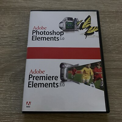 #ad Adobe Photoshop Elements 5.0 Premier Elements 3.0 w Codes $19.95