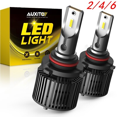 #ad AUXITO 9005 HB3 LED Headlight Beam High Super Bulb White 6000K 12000LM 2 4 6 $19.99