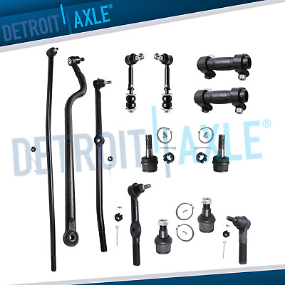 #ad 4x4 Front Tie Rods Ball Joints Suspension Kit for 1995 1997 Dodge Ram 2500 3500 $184.55