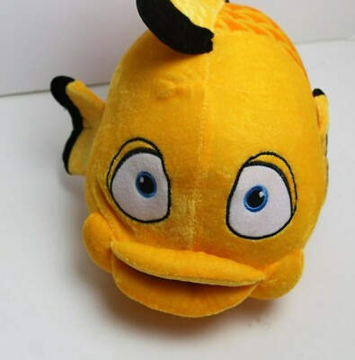 #ad Kellytoy Yellow Orange Fish Plush 17quot; Stuffed animal Rare $12.99