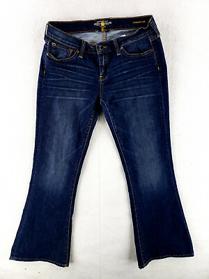 #ad Lucky Brand 8 29 Charlie Flare Leg Jeans Stretch Lightweight Dark Wash Modern $15.65