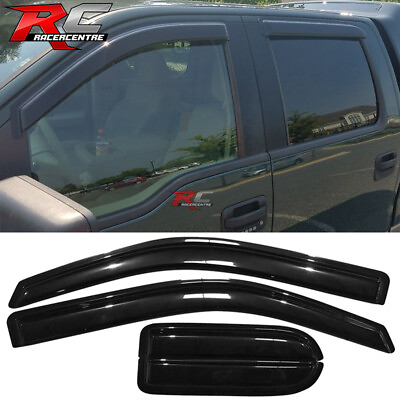 #ad Fits 04 14 Ford F150 Extended Cab Window Visor Vent Shade Deflector Rain Guard $28.28