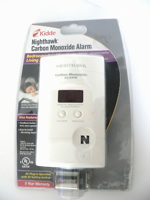#ad NEW Kidde Nighthawk Plug In amp; Battery Carbon Monoxide Alarm. $18.00