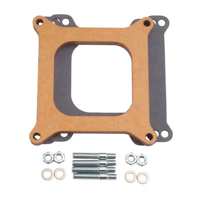 Edelbrock 8724 Carb Spacer Wood 4150 series 1 2quot; thick Carburetor Fits Holley $44.99