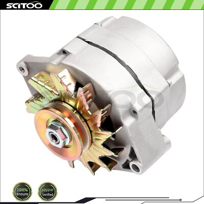 #ad #ad Alternator High Output For Chevy one 1 Wire 105 Amp DELCO 10SI Self Exciting 12V $70.44