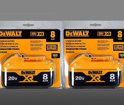 #ad 2pcs DeWalt DCB208 20V MAX XR 8.0 AH Compact Lithium Ion Power Tool Battery $128.99