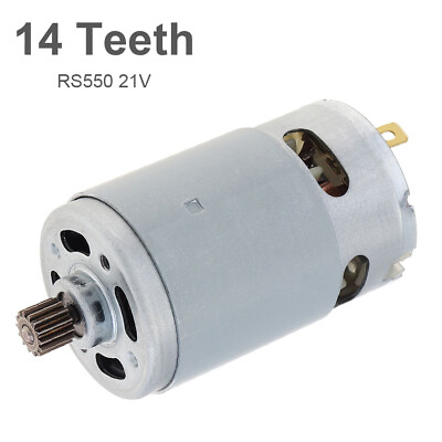 #ad RS550 29800RPM 21V 8.2mm 14 Teeth Gear Micro Motor Lithium Electric Saw Motor $14.23