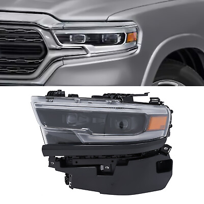 #ad for 2019 2022 Dodge Ram 1500 Headlight Left Driver Side Dual Projector LED OEM $298.30