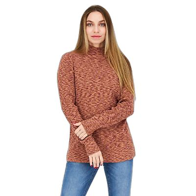#ad Market amp; Spruce Women#x27;s Brown Knit Turtle Cowl Neck Sweater Size XL #W 38 $35.00