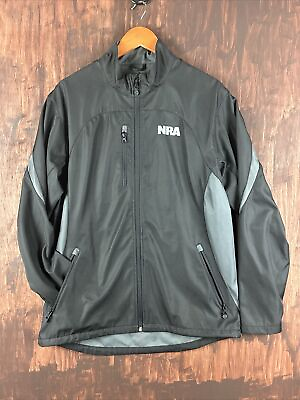 #ad Medium NRA Jacket Full Zip National Rifle Association Lightweight Coat Men’s M $40.00