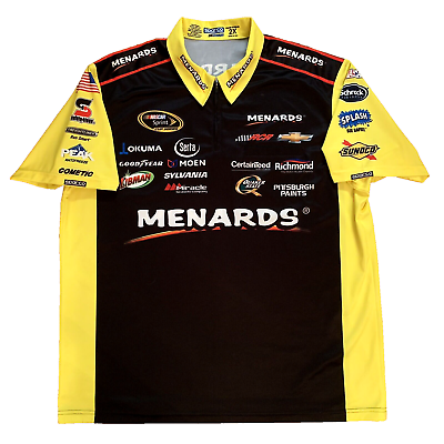 #ad #ad Paul Menard Pit Crew Track Shirt Jersey Nascar RCR Racing Chevy Sparco Size 2XL $58.32