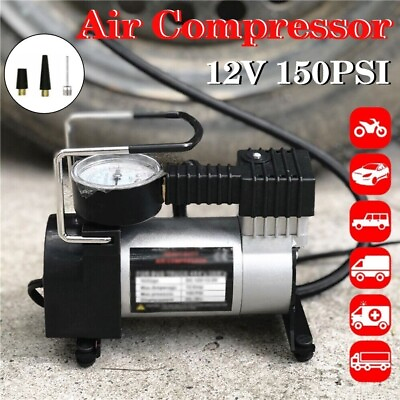 #ad Heavy Duty Portable Air Compressor Car Tire Inflator Electric Pump Auto New 12V $23.36