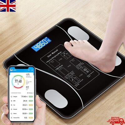 #ad Bluetooth BMI accurate Smart Bathroom Weight Scale Digital Wireless Body Fat USA $14.59