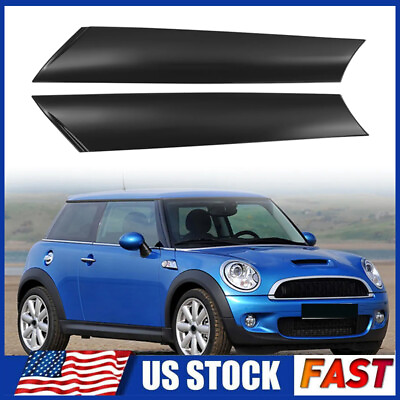 #ad 2x Front A Pillar Black Windshield Post Trims For Mini R55 R56 Left amp; Right USA $51.55