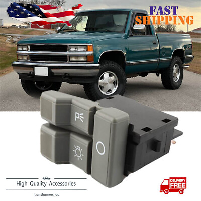 #ad Headlight Parking Light Rocker Switch Gray Fit For Chevy GMC Pickup Truck $8.76