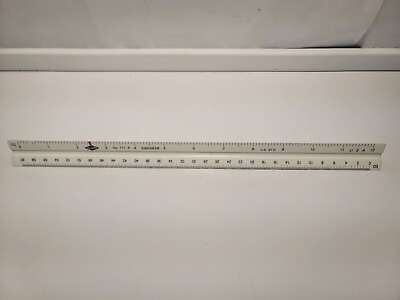 #ad ALVIN Triangular Scale Engineer Ruler No. 111 P 12” Made In USA $3.49