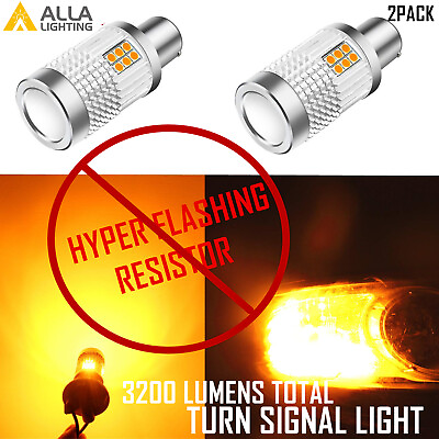 #ad Alla Lighting LED CANBUS 1295NA 1156 Turn Signal Light BulbNo Resistor Needed $32.99
