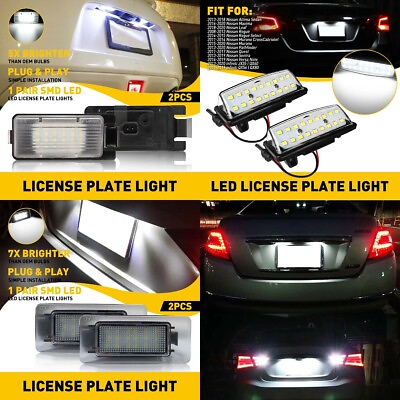 #ad AUXITO License Plate Light LED White Lamp For 2019 2021 6th Gen Nissan Altima 2X $14.24