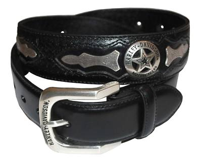 #ad Harley Davidson Mens Deputy Leather Belt HDMBT10006 $69.95