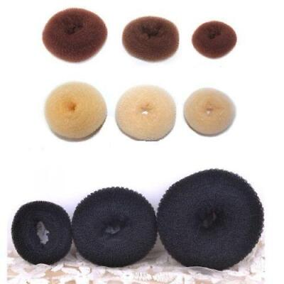 #ad 2 1 PCS Women Ladies Girls Hair Donut Hair Ring Bun Maker Hair Styling Tools ❉ C $1.26