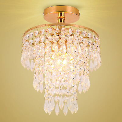 #ad Modern Crystal Chandelier Crystal Ceiling Light Fixture Small Chandelier Light $34.99