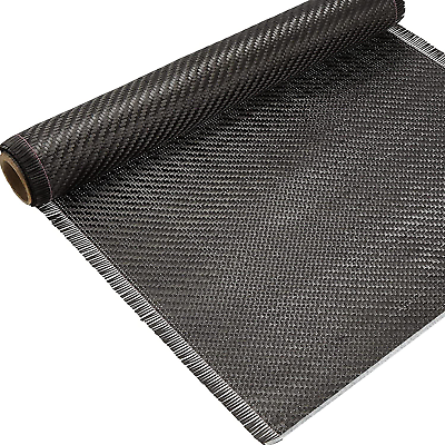 6.5ft x 12quot; Carbon Fiber Fabric Roll Vinyl Wrap Fabric Carbon Fiber Sheet 2x2 $31.77