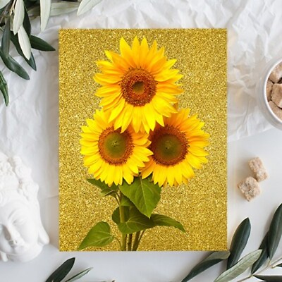 #ad Gold sunflower 3 gold sunflowers $43.45