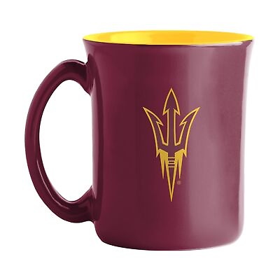 #ad NCAA Large 15oz Two Toned Cafe Mug with Inner Color Arizona State Sun Devils $19.95