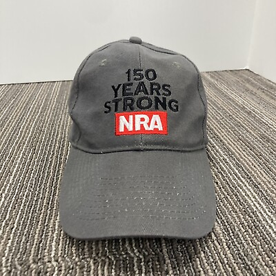 #ad #ad NRA 150 Years Strong Hat Cap Gray Adjustable National Rifle Association Dad $9.99