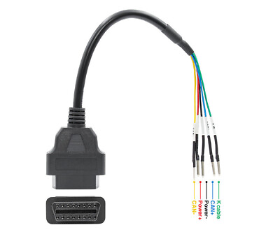 Car Cable OBD Male to OBD2 16 Pin Female Connector Adapter Diagnostic Scanner $8.36