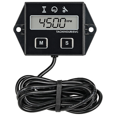 #ad Digital LCD Tachometer and Small Engine Hourmeter Waterproof Design for Jet Ski $11.35