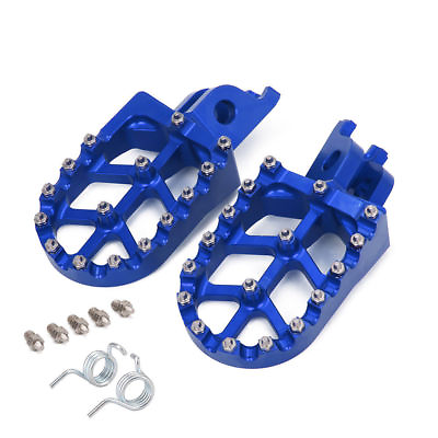 #ad CNC Wide Foot Pegs Pedals Rests For CR125 CR250 CRF450R CRF250R CRF450X KX250F $35.38