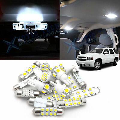 #ad For Chevy Tahoe 2000 2006 LED Bulbs Interior License Plate Lights Pkg Kit 15x $14.88