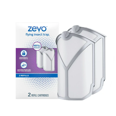 #ad Zevo Flying Insect Trap Fly Trap Refill Cartridges 2 Refill Cartridges $11.92