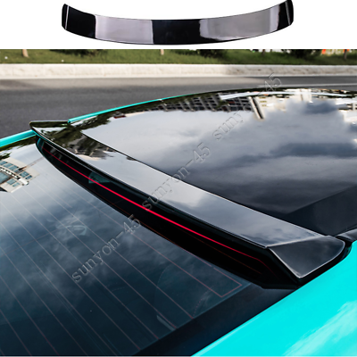 #ad Bright rear ABS roof spoiler decorative cover trim 1P For 2016 2020 Honda Civic $188.13
